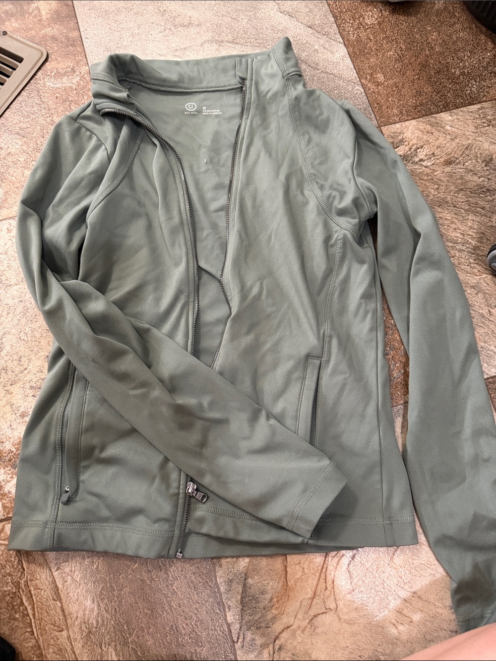 Gilly Hicks Olive Green Full-Zip Utility Jacket